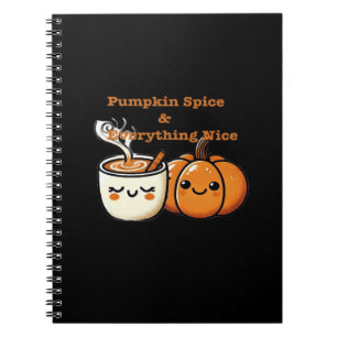Caderno Espiral Pumpkin Spice e Tudo Muito Bom - outono