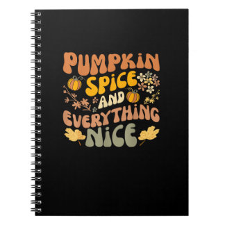 Caderno Espiral Pumpkin Spice E Tudo O Que É Boa Queda