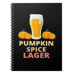 Caderno Espiral Pumpkin Spice Lager, Pumpkin Spice Shirt, Abóbora