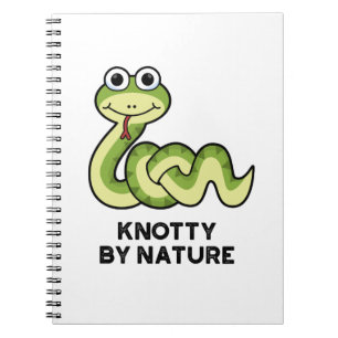 Caderno Espiral Punição Engraçada de Cobra por Natureza Knotty 