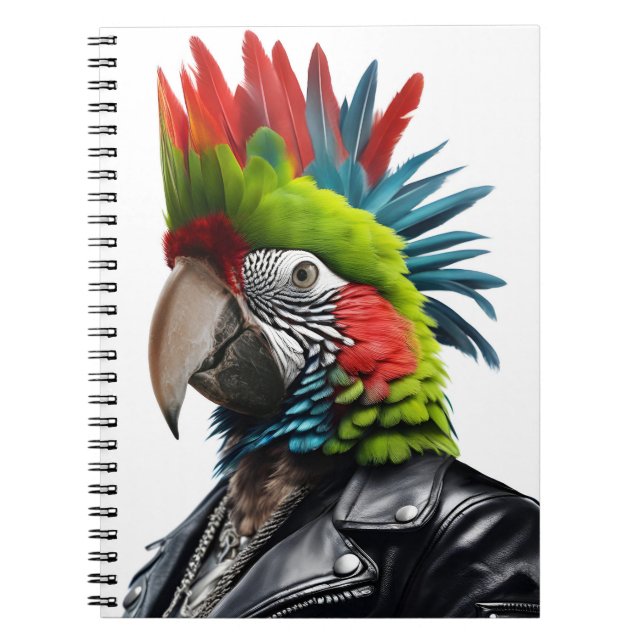 Caderno Espiral Punk Parrot (Frente)