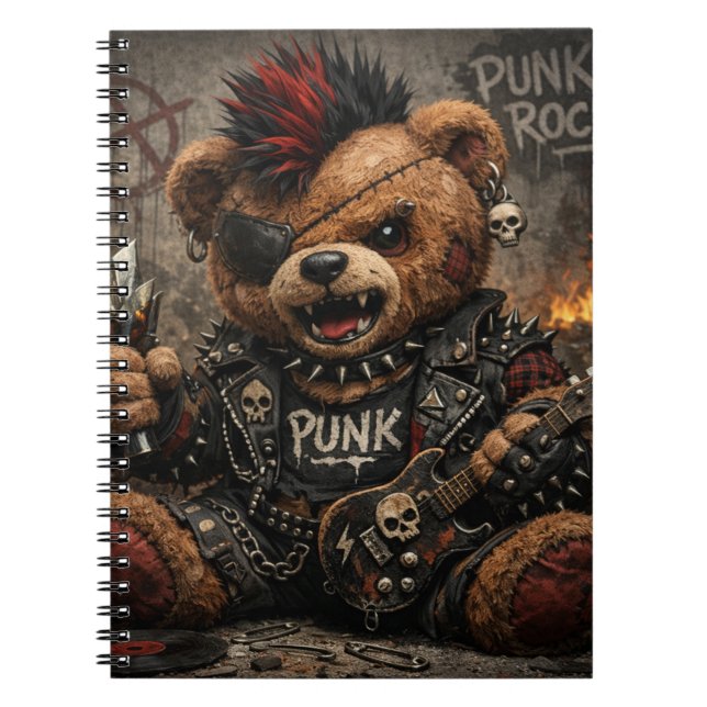 Caderno Espiral Punk Rock Paul (Frente)