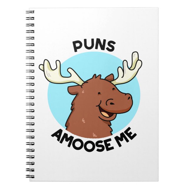 Caderno Espiral Puns Amoose Me Funny Moose Pun (Frente)
