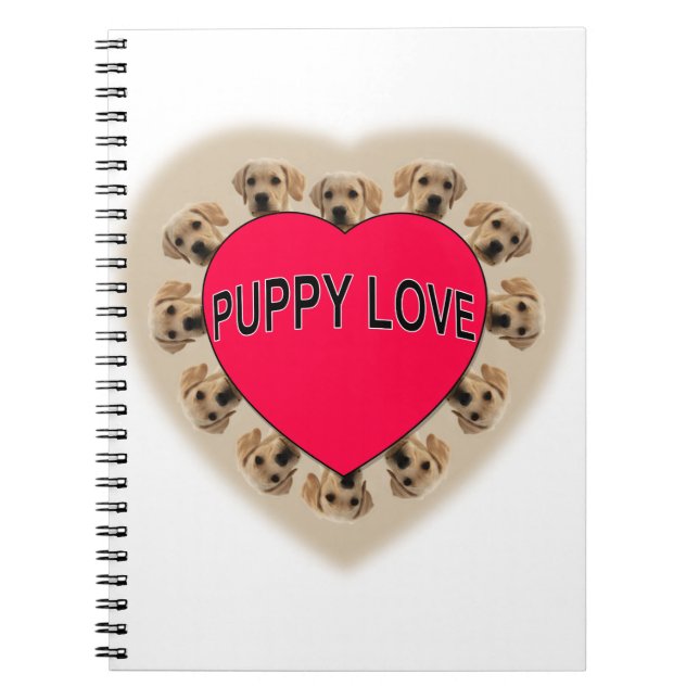 Caderno Espiral Puppy Love (Frente)