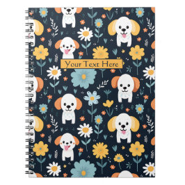 Caderno Espiral Puppy Personalizado Adorável