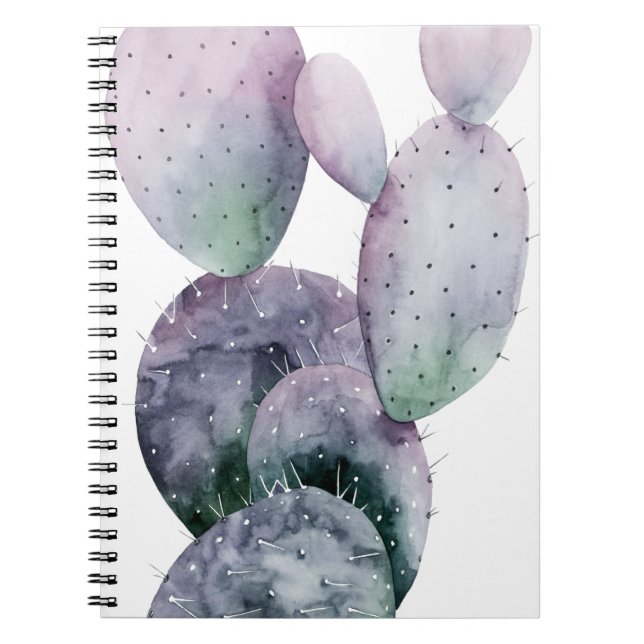 Caderno Espiral Purple Cactus (Frente)