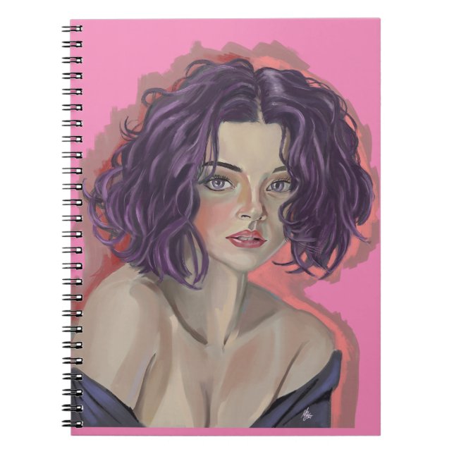 Caderno Espiral Purple girl (Frente)