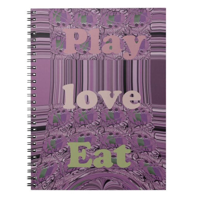 Caderno Espiral Purple Loves & Play Come Africa South Traditional (Frente)