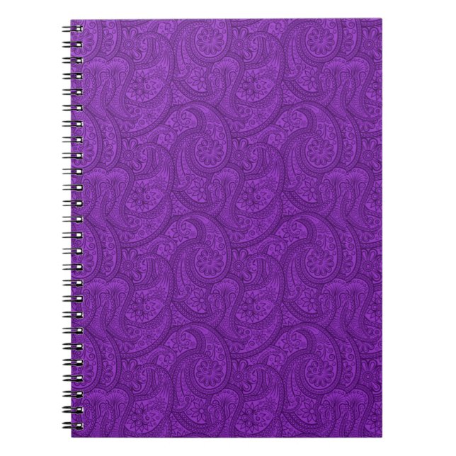Caderno Espiral Purple Paisley (Frente)