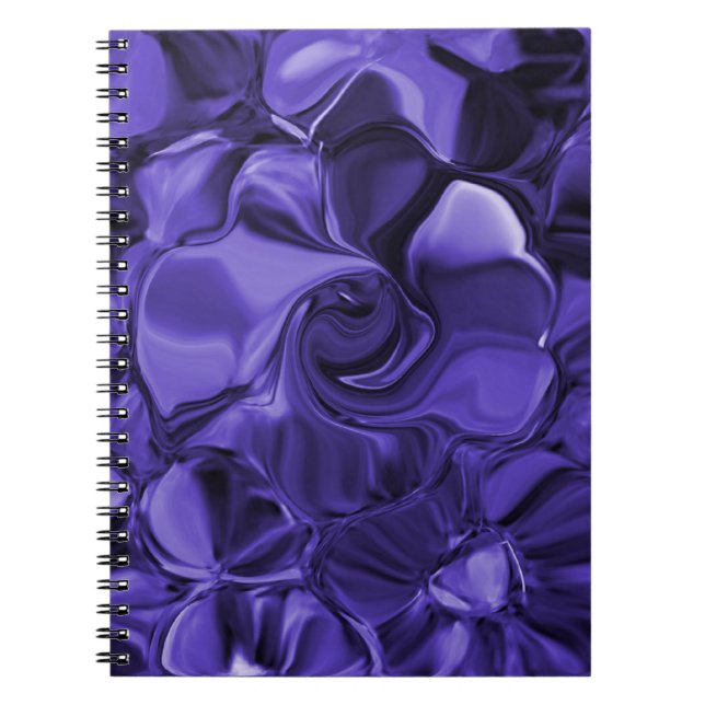 Caderno Espiral Purple Swirls Spiral Notebook (Frente)