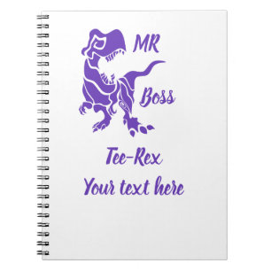 Caderno Espiral Purple Trex, o Dino Chefe