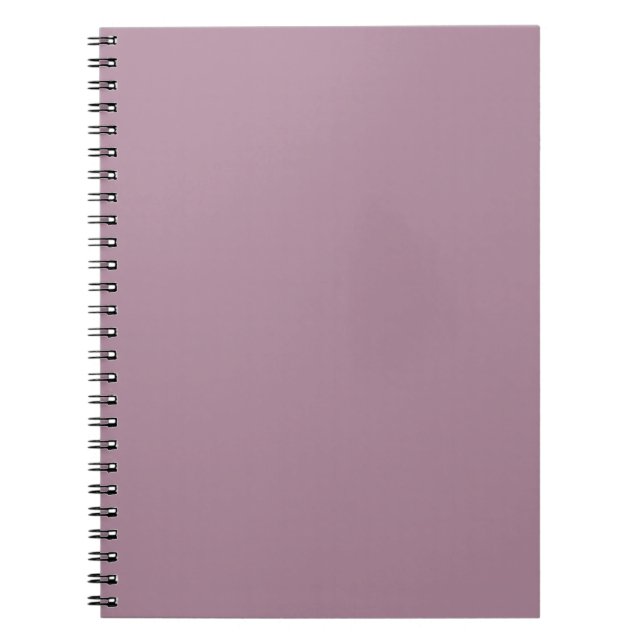 Caderno Espiral Púrpura clara sólida, púrpura simples (Frente)