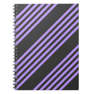 Caderno Espiral Púrpura e carvão cinco estilos