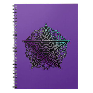 Caderno Espiral Púrpura e meio aquoso