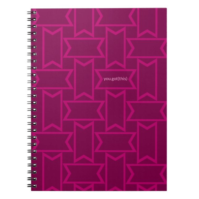 Caderno Espiral Púrpura e Pinks para Mulheres em Tecnologia (Frente)