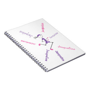 Caderno Espiral Púrpura Rosa Personalizada