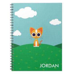 Caderno Espiral Purrl o gato