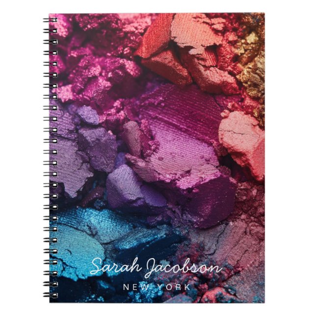 Caderno Espiral Push Luxury Cosmetics Cosmetologist Eyeshadow (Frente)