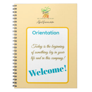 Caderno Espiral Put Your Logo Here New Employee Orientation 