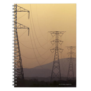 Caderno Espiral Pylons de eletricidade