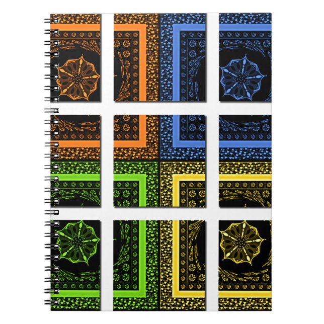 Caderno Espiral Quadrado em uma caixa (Frente)