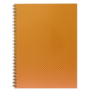 Caderno Espiral Quadrado médio de fundo laranja