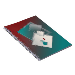 Caderno Espiral Quadrados Fibonacci Reproduzíveis