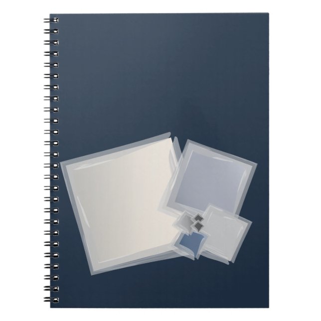 Caderno Espiral Quadrados Fibonacci Rolling (Frente)