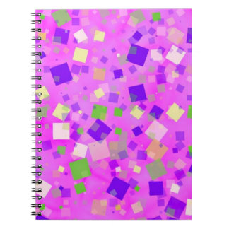 Caderno Espiral Quadrados retrorreflectores!