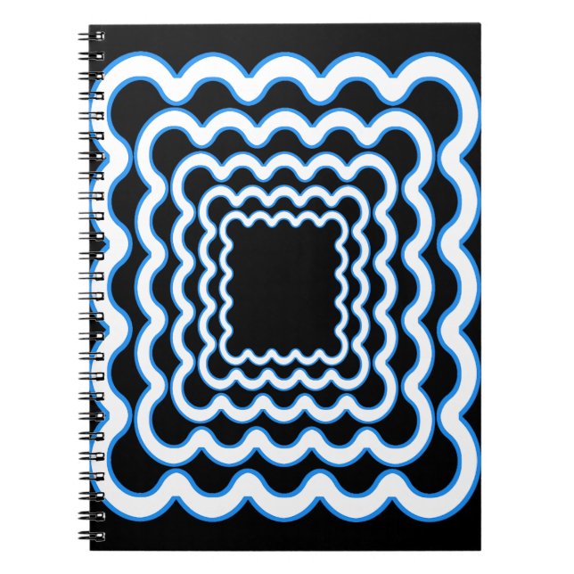 Caderno Espiral Quadros Wavy (Frente)