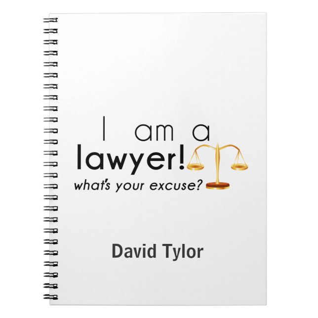 Caderno Espiral qual é a sua desculpa? (Frente)