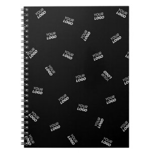 Caderno Espiral Qualquer logotipo ou imagem carregada Padrão dis