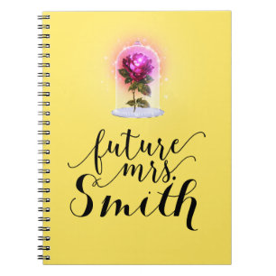 Caderno Espiral QUALQUER Rosa vermelha de Storybook entonado com C