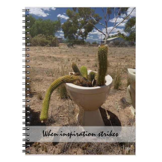 Caderno Espiral quando a inspiração atinge (Frente)