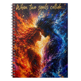 Caderno Espiral Quando duas almas colidem