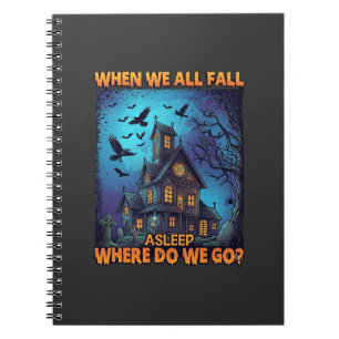 Caderno Espiral Quando Todos Nós Adormecemos Casa Assombrada Corvo