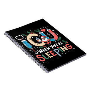 Caderno Espiral Quando Você Está Dormindo Enfermeira de UTI Engraç
