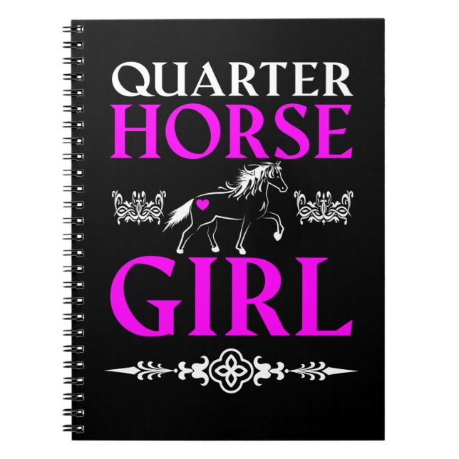 Caderno Espiral Quarter Horse Girl (Frente)