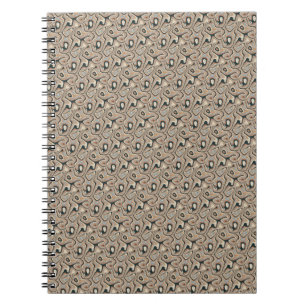 Caderno Espiral Quartzo Abstrato Vintage Pedra Natural