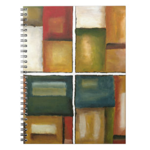 Caderno Espiral Quatro Pintura Paneled de Jennifer Goldberger