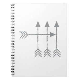 Caderno Espiral Quatro setas