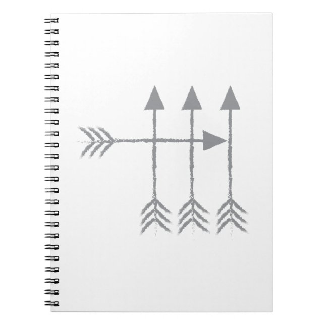 Caderno Espiral Quatro setas (Frente)
