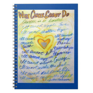 Caderno Espiral Que Cancer Não Pode Fazer Diário De Notebook De