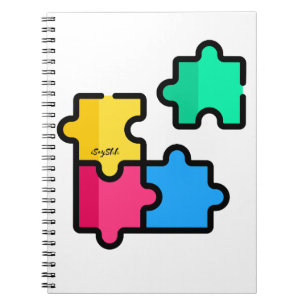 Caderno Espiral quebra-cabeça