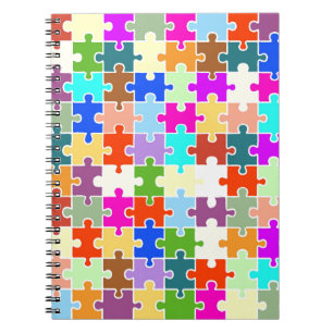 Caderno Espiral Quebra-cabeça do divertimento