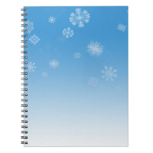 Caderno Espiral Queda de neve