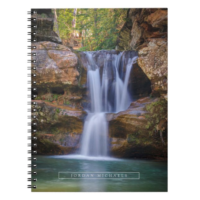 Caderno Espiral Quedas | Cedar Falls, Ohio (Frente)