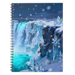 Caderno Espiral Quedas de Cristal Congelado