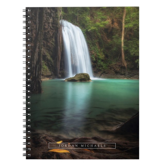 Caderno Espiral Quedas | Erawan Waterfall, Tailândia (Frente)