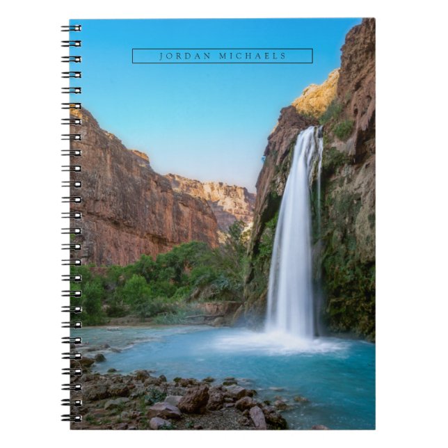 Caderno Espiral Quedas | Havasu Falls ao pôr do sol (Frente)